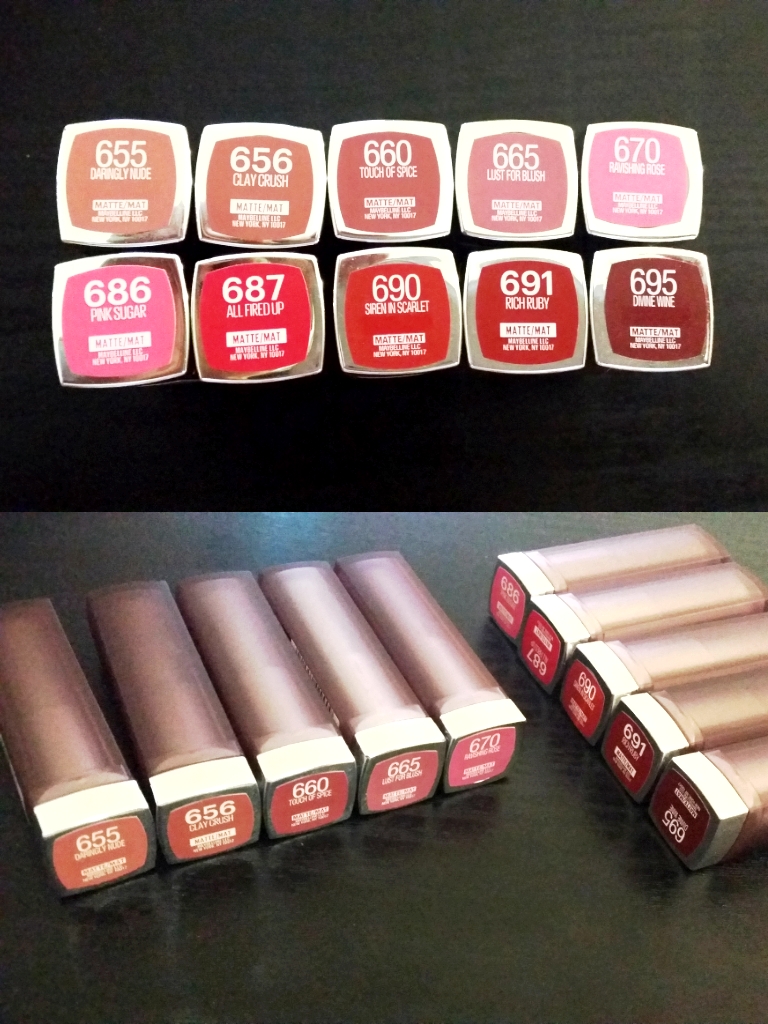 [Maybelline] | Box Review Lipsticks Magic Sensational Color Swatches: Creamy and Matte Ami\'s